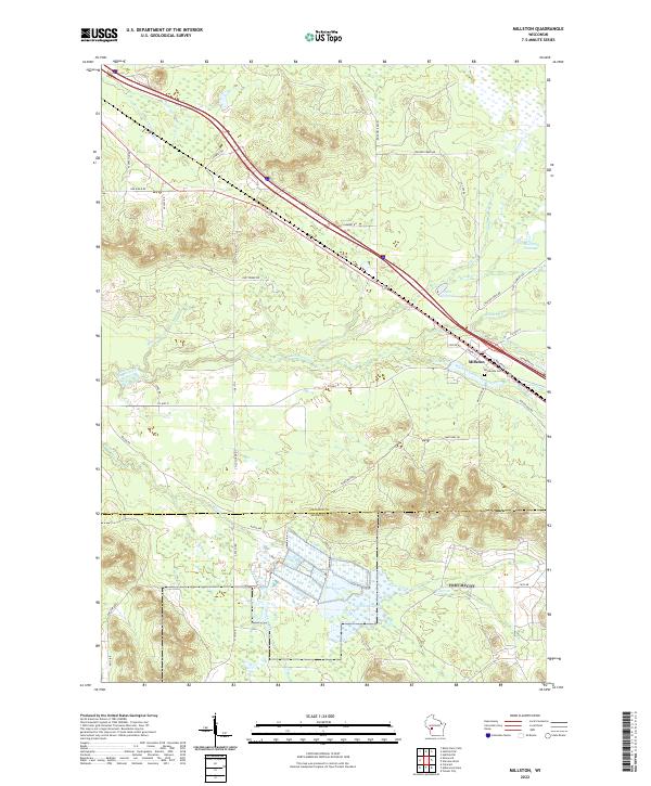 USGS Topographic Map – Millston