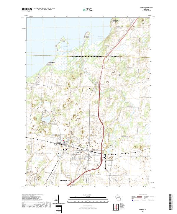 USGS Topographic Map – Milton