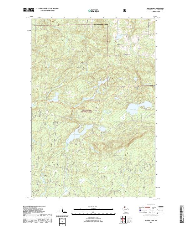 USGS Topographic Map – Mineral Lake