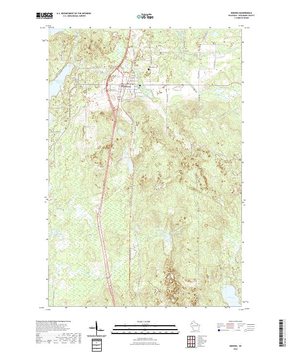 USGS Topographic Map – Minong
