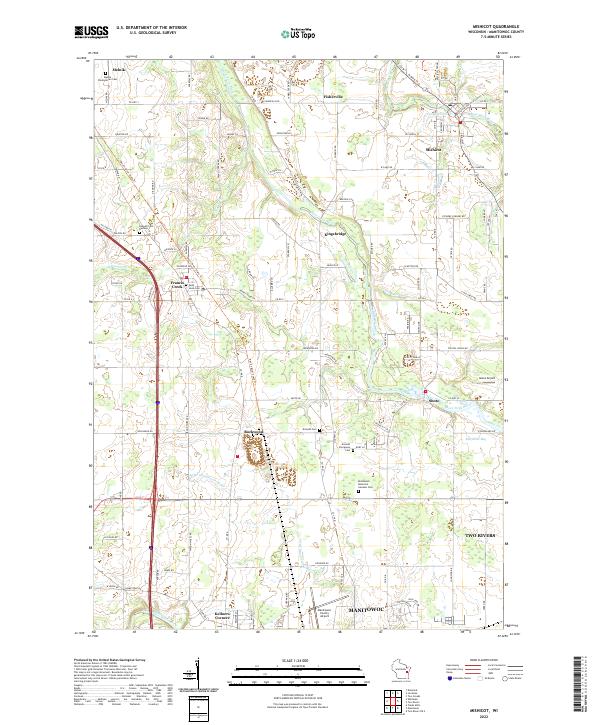 USGS Topographic Map – Mishicot