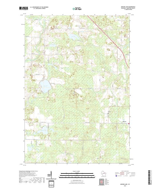 USGS Topographic Map – Mission Lake