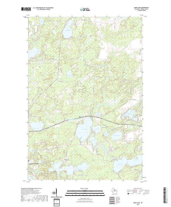 USGS Topographic Map – Moen Lake