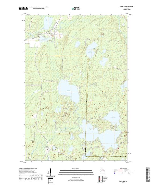 USGS Topographic Map – Mole Lake