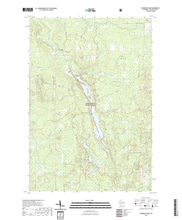 USGS Topographic Map – Mondeaux Dam