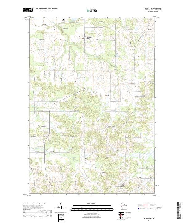 USGS Topographic Map – Mondovi NE