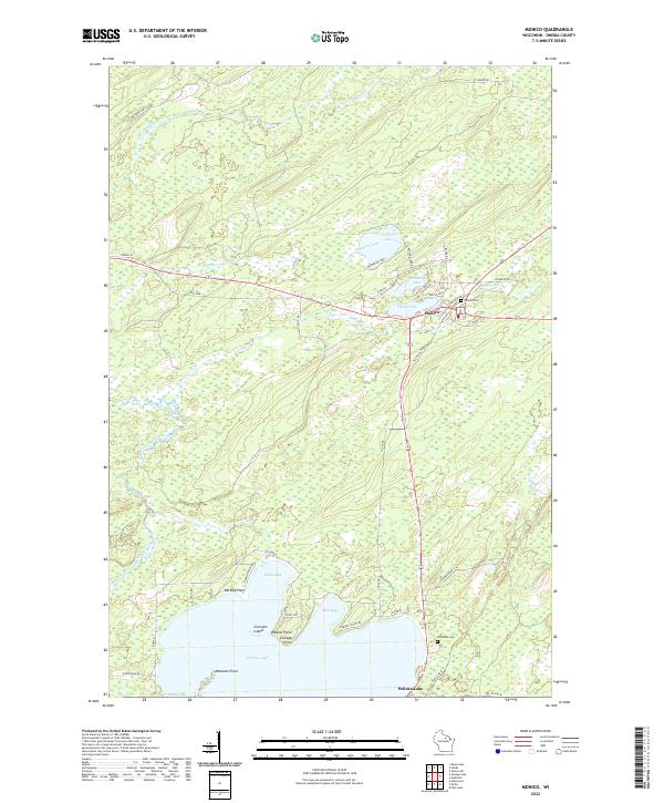 USGS Topographic Map – Monico