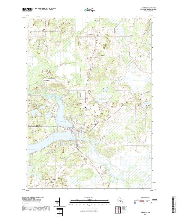 USGS Topographic Map – Montello