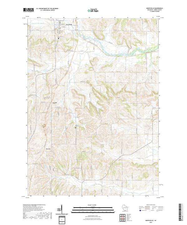 USGS Topographic Map – Monticello