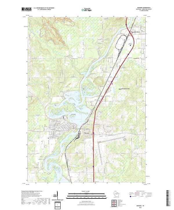 USGS Topographic Map – Mosinee