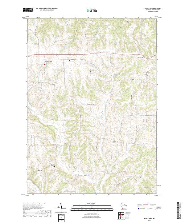 USGS Topographic Map – Mount Hope