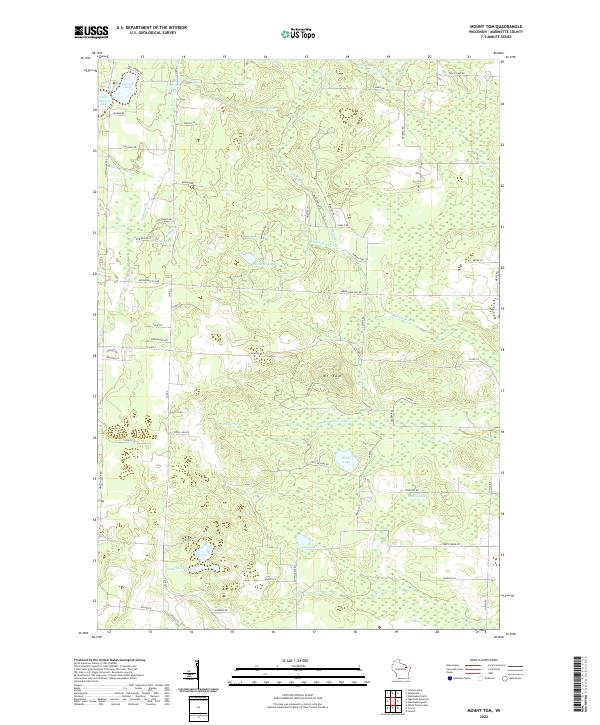 USGS Topographic Map – Mount Tom