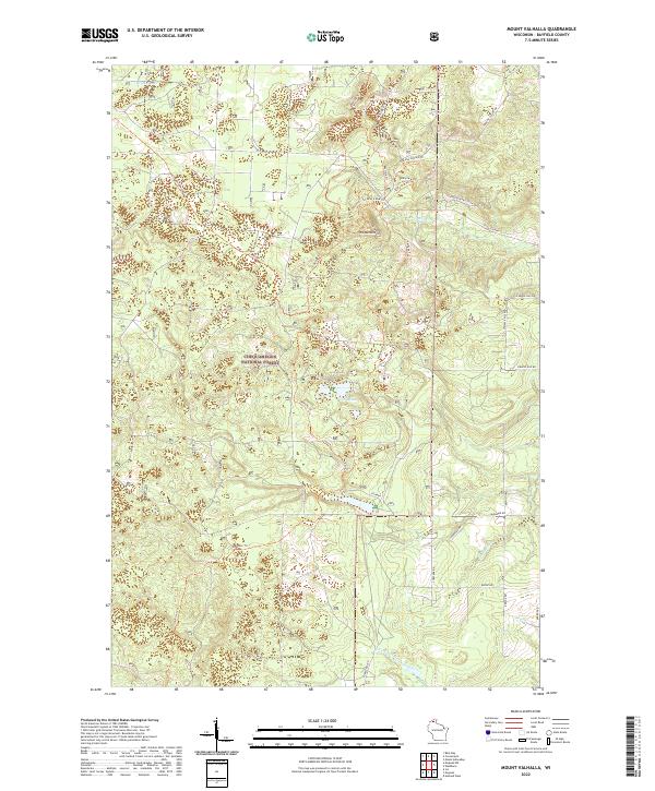 USGS Topographic Map – Mount Valhalla