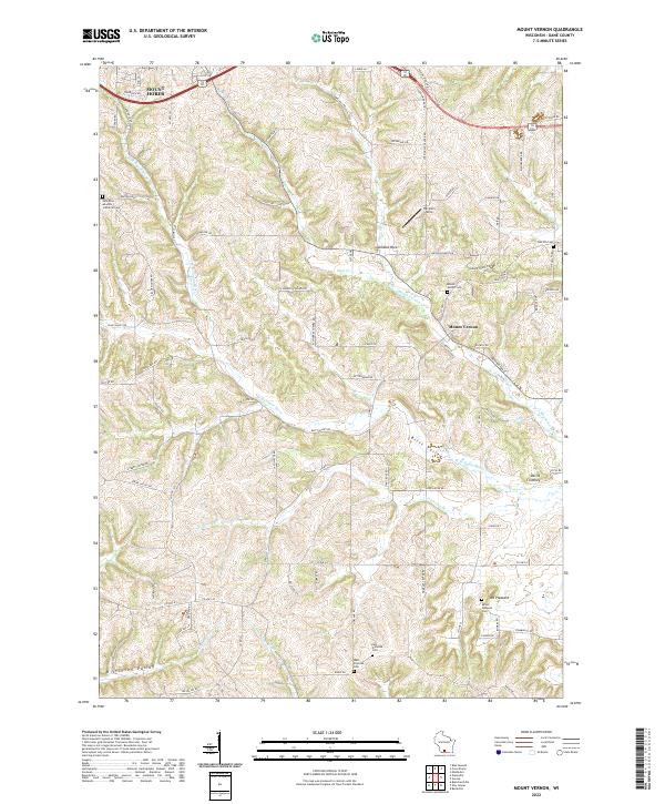 USGS Topographic Map – Mount Vernon