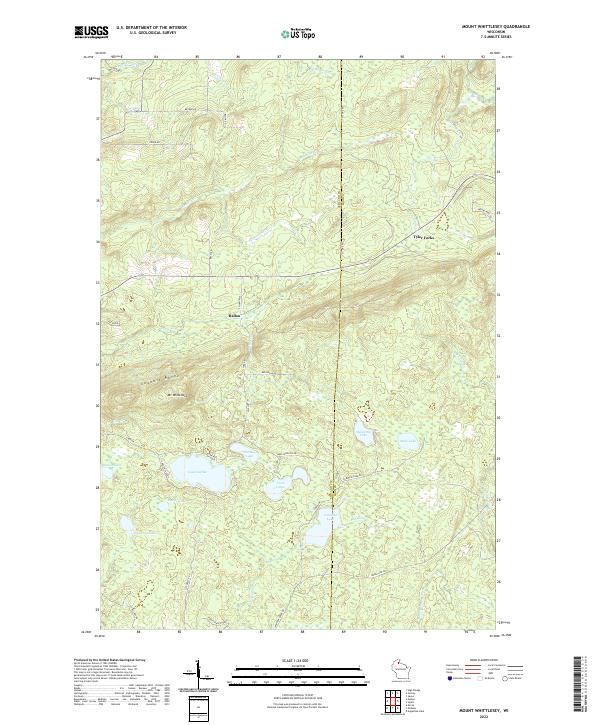 USGS Topographic Map – Mount Whittlesey