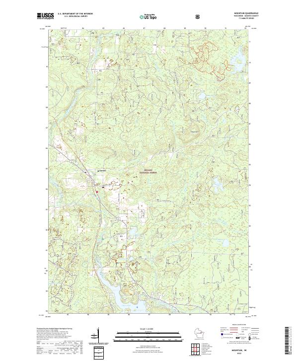 USGS Topographic Map – Mountain