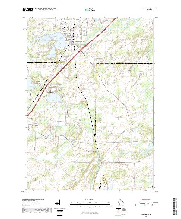 USGS Topographic Map – Mukwonago
