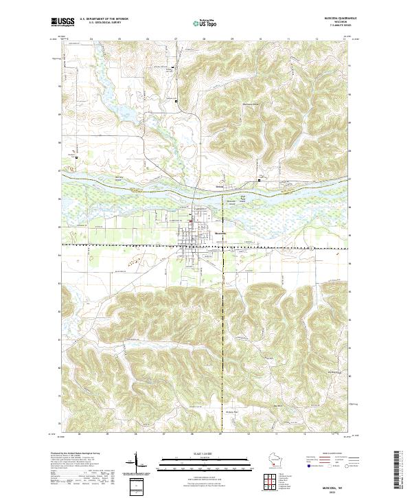 USGS Topographic Map – Muscoda
