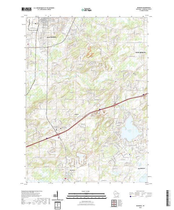 USGS Topographic Map – Muskego