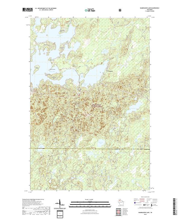 USGS Topographic Map – Namekagon Lake