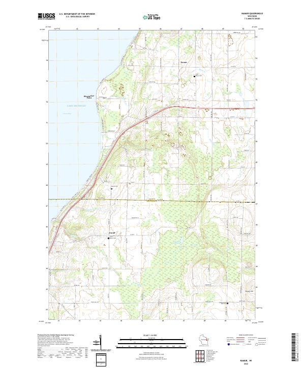 USGS Topographic Map – Namur