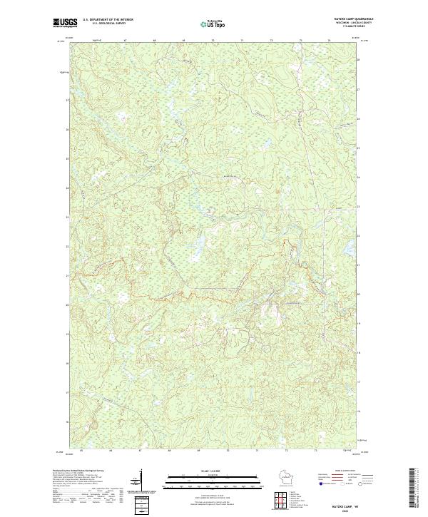 USGS Topographic Map – Natzke Camp