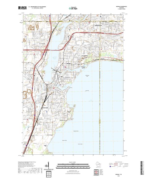 USGS Topographic Map – Neenah