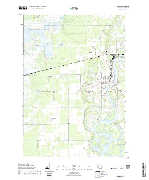 USGS Topographic Map – Nekoosa