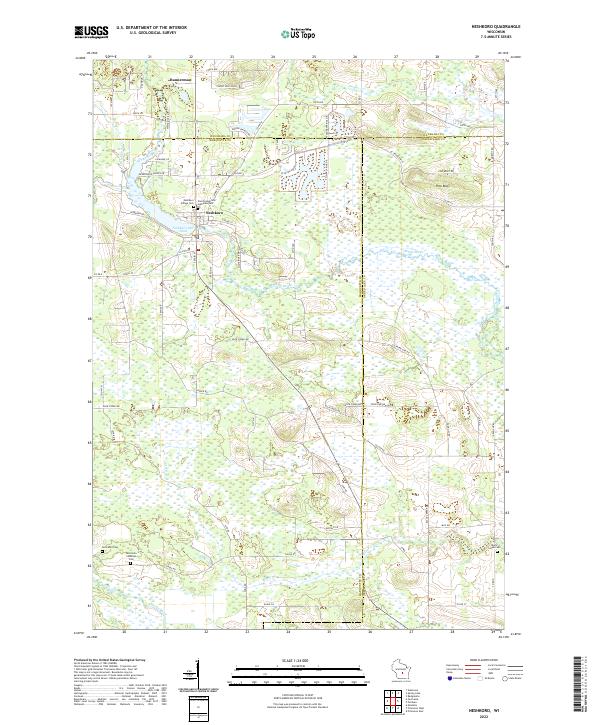 USGS Topographic Map – Neshkoro