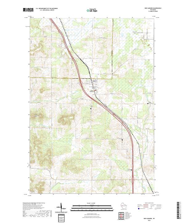 USGS Topographic Map – New Auburn