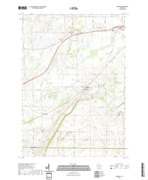 USGS Topographic Map – Oakfield