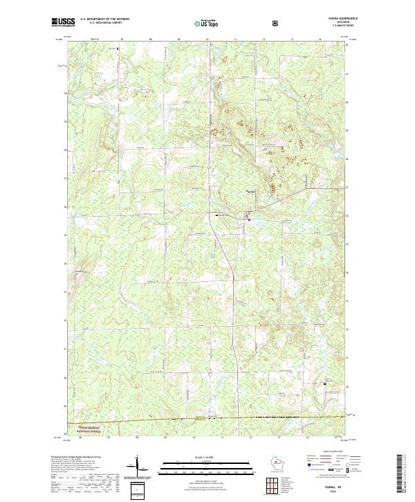 USGS Topographic Map – Ogema