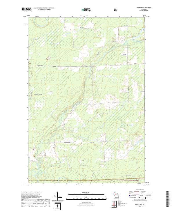 USGS Topographic Map – Ogema NW