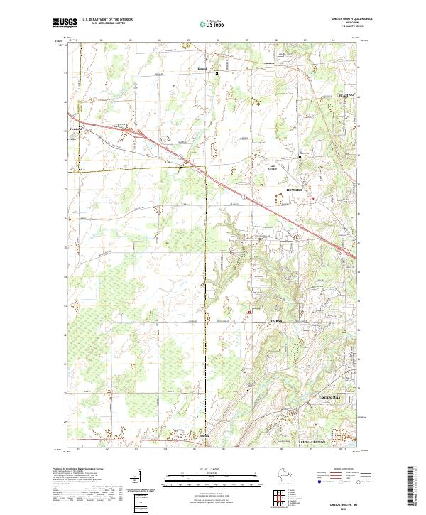 USGS Topographic Map – Oneida North