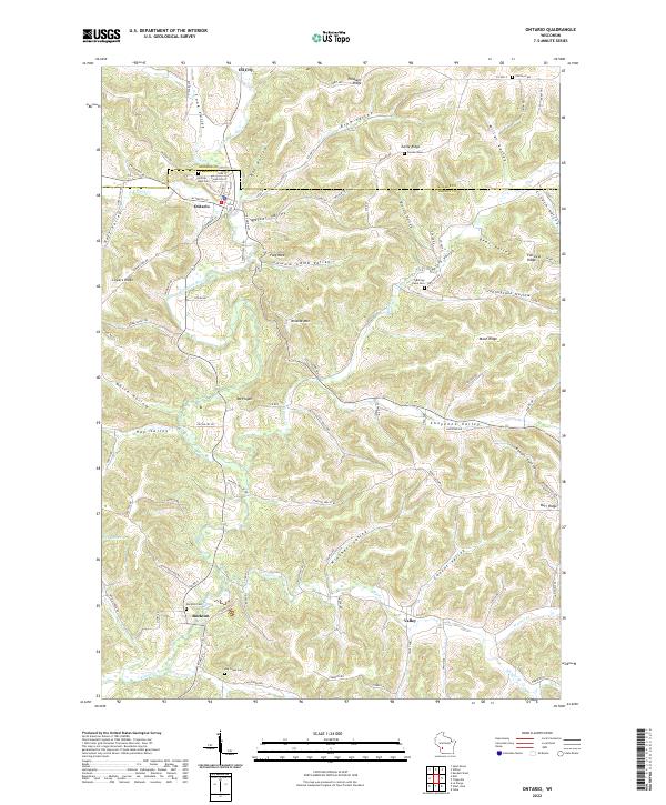 USGS Topographic Map – Ontario