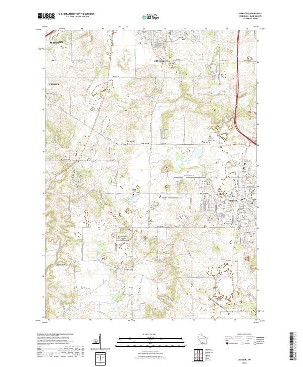 USGS Topographic Map – Oregon