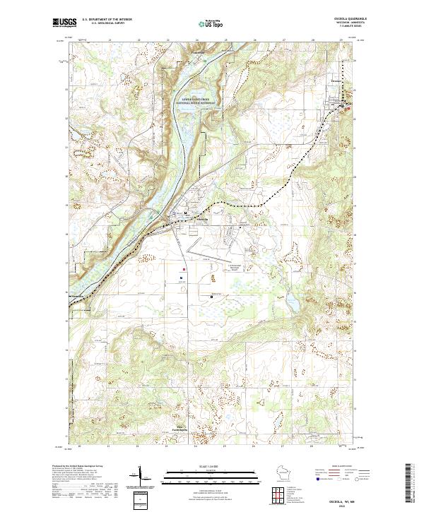 USGS Topographic Map – Osceola