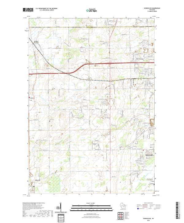 USGS Topographic Map – Oshkosh NE