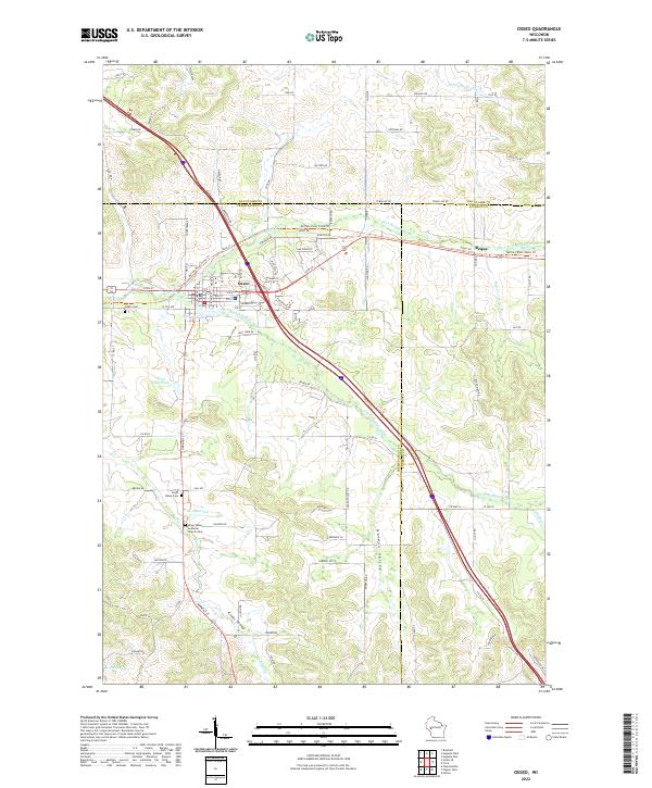 USGS Topographic Map – Osseo