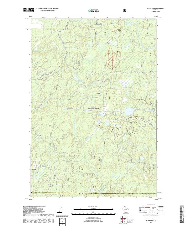 USGS Topographic Map – Otter Lake