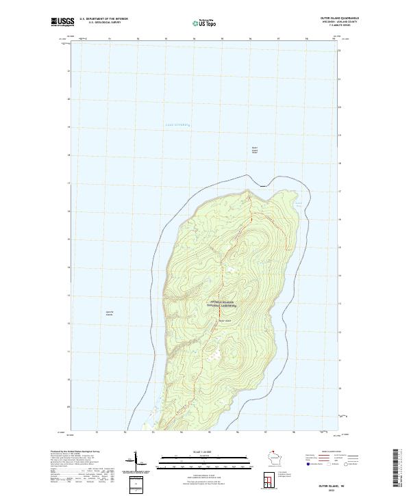 USGS Topographic Map – Outer Island