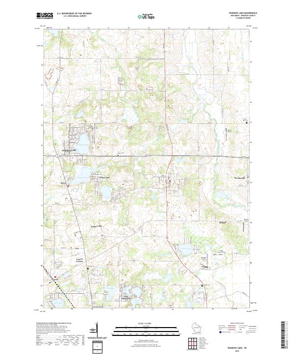 USGS Topographic Map – Paddock Lake