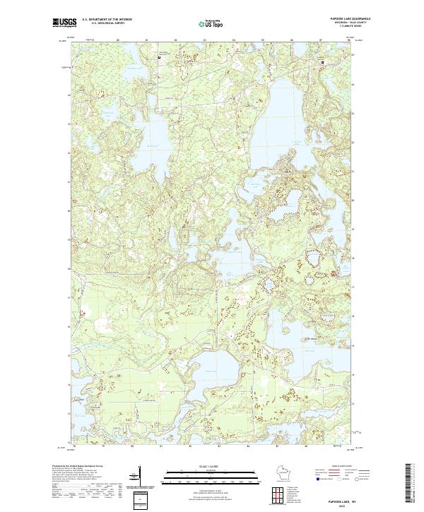 USGS Topographic Map – Papoose Lake