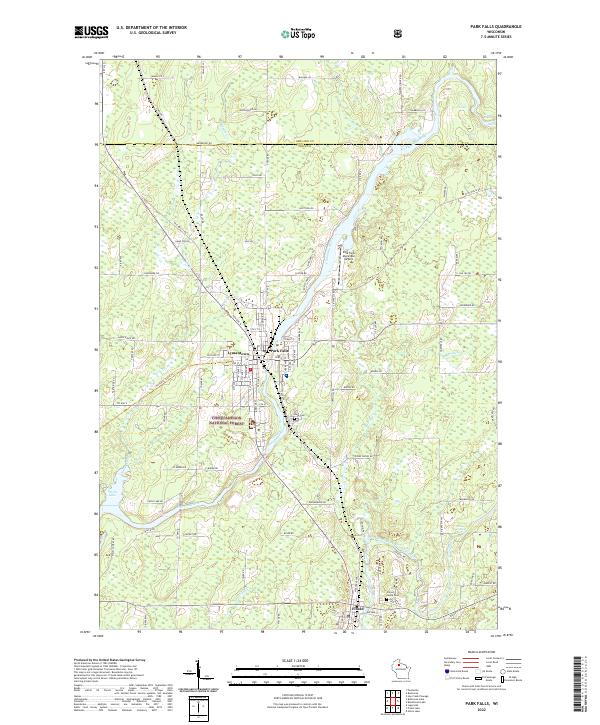USGS Topographic Map – Park Falls