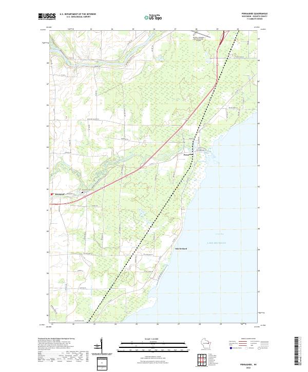 USGS Topographic Map – Pensaukee