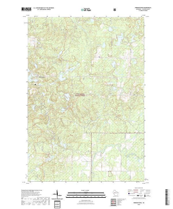 USGS Topographic Map – Perkinstown