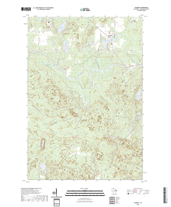 USGS Topographic Map – Pickerel