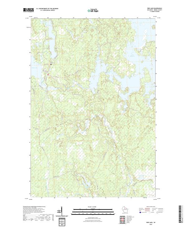 USGS Topographic Map – Pier Lake