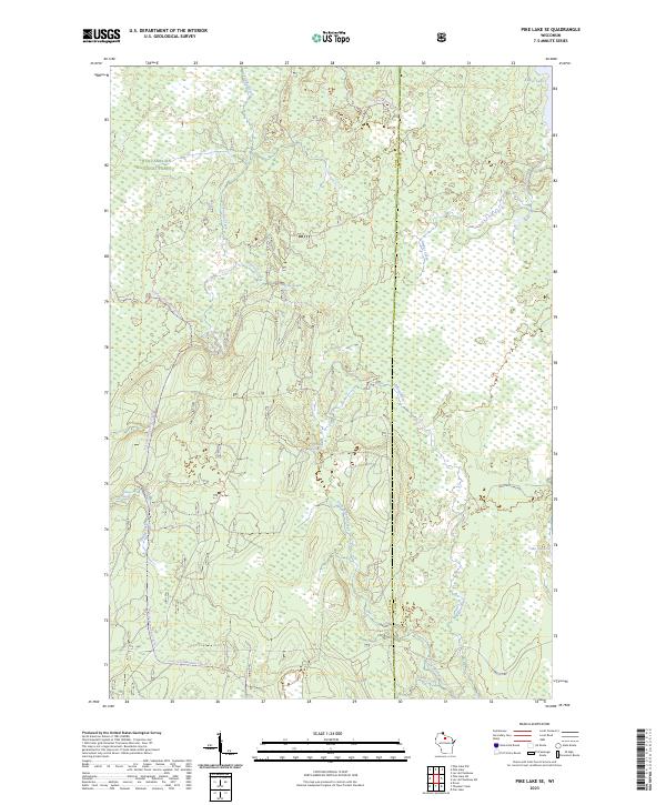 USGS Topographic Map – Pike Lake SE