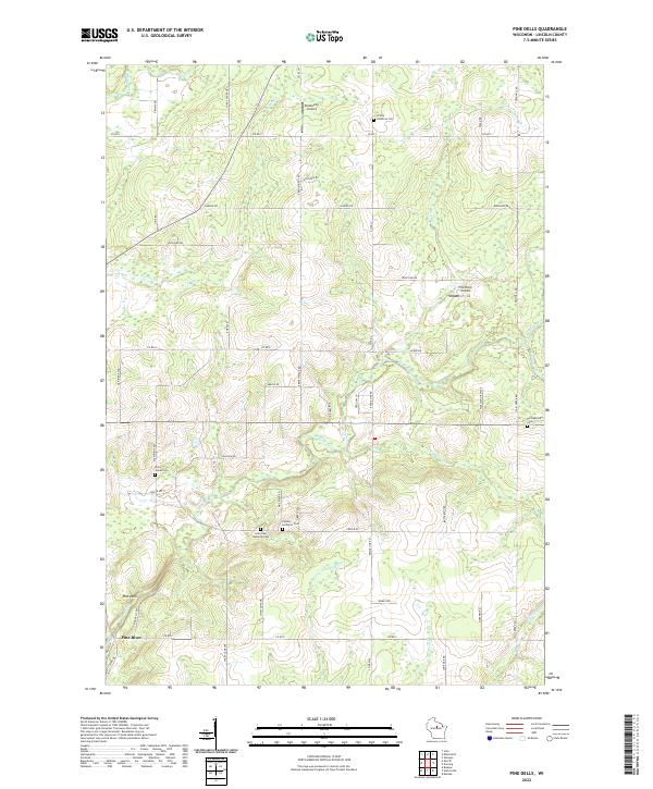 USGS Topographic Map – Pine Dells